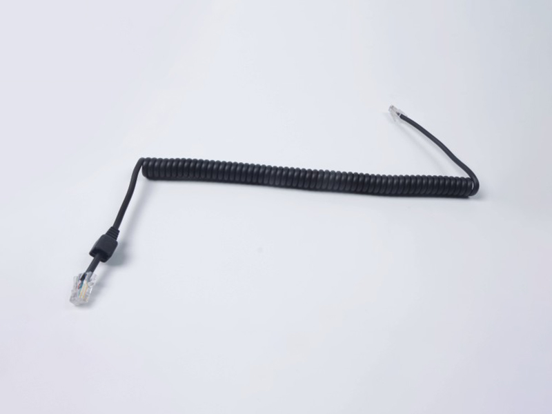 rj45網(wǎng)絡線數(shù)據(jù)線 螺旋形彈簧電纜系